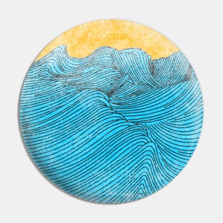 Wavy Sunset Pin