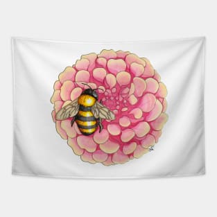 Interdependence IV - Honeybee on Flower Tapestry