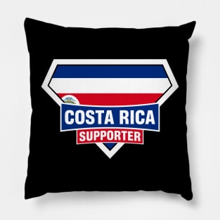 Costa Rica Super Flag Supporter Pillow