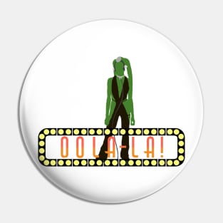 Green Alien Dancing Queen Pin