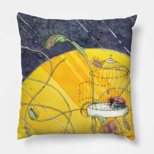 Cage Free Pillow by Jarrodjvandenberg