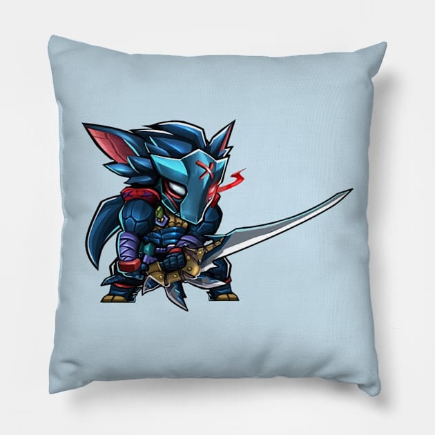 Nargacuga armor Pillow by mprokolo corgi