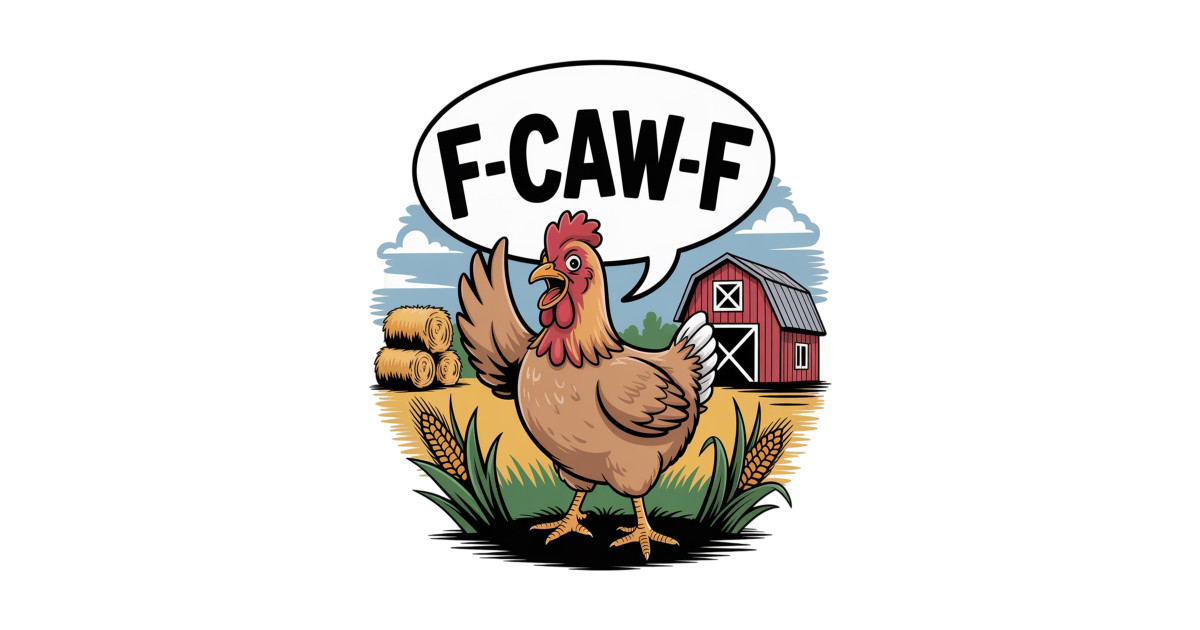F-Caw-F Hahn Meme Pullover - Lustiger Huhn-Humor, Unisex Hoodie