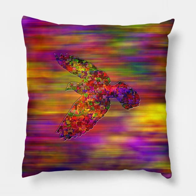 Flying Bird Pillow by dhphotography