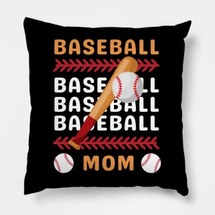 Best Baseball Mom Gift for Baseball Mother mommy mama Pillow