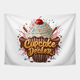 Cupcake Dealer Baker Cool Baking Lovers Men Women Kids Funny Tapestry