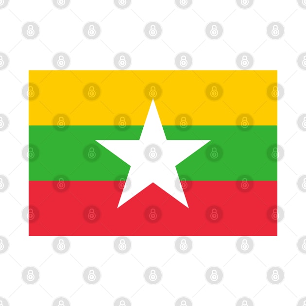 Flag of Myanmar by COUNTRY FLAGS