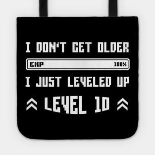 I Leveled Up 10th Birthday Funny Gamer Gaming Gift Idea Tote