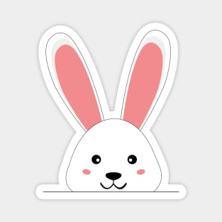 Cute rabbit with big ears Magnet