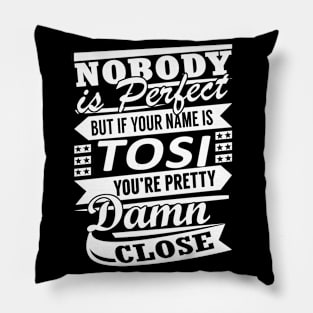 Nobody is Perfect TOSI Pretty Damn Close Pillow