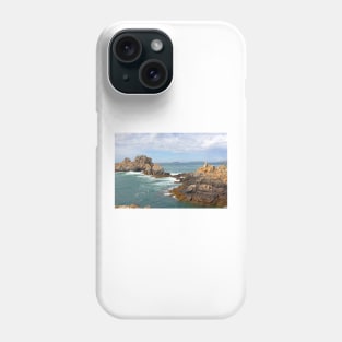 Rocky promontory of Little Sark, Channel Islands Phone Case