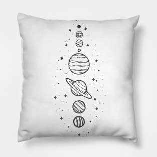 Planets art Pillow