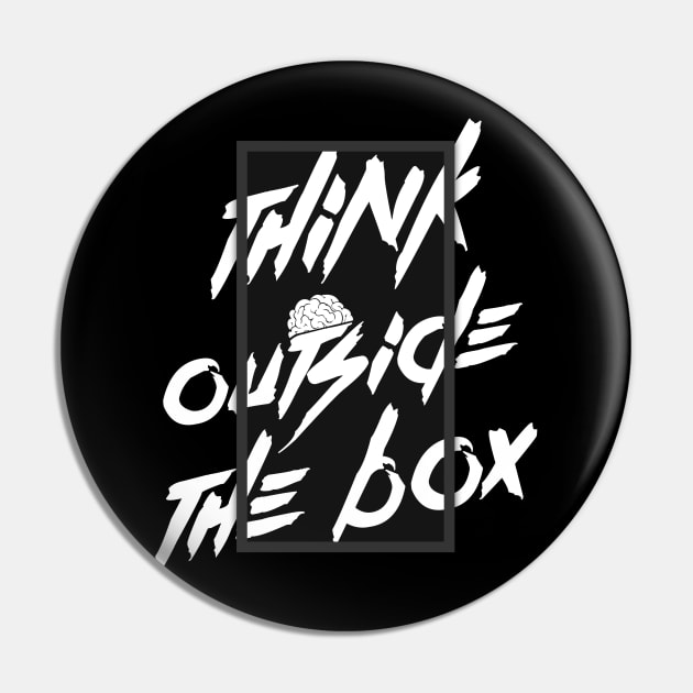 Think Outside The Box Tshirt Hoodie Case Mag Carnet Sticker Wall Art Pin by Publicfriends