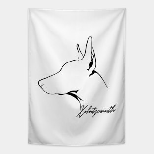 Proud Xoloitzcuintli profile dog lover Tapestry