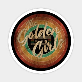 The Golden Girls Vintage Circle Art Magnet