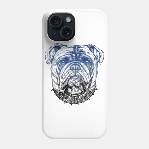 Gritty Bulldog Phone Case by rcaldwell