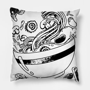 Powered by Ramen (W) Pillow