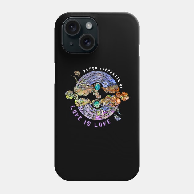 Proud Supporter of Love is Love Rainbows - Fusion Phone Case by v_art9