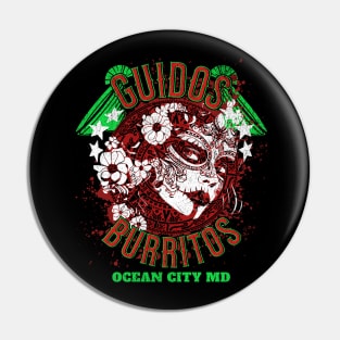 Guidos Burritos Ocean City Maryland on the Boardwalk Pin