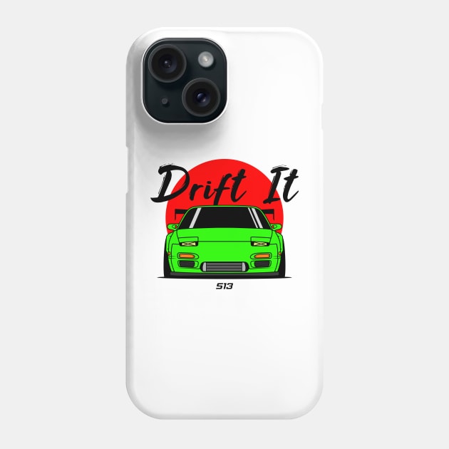 Green S13 Front Phone Case by GoldenTuners