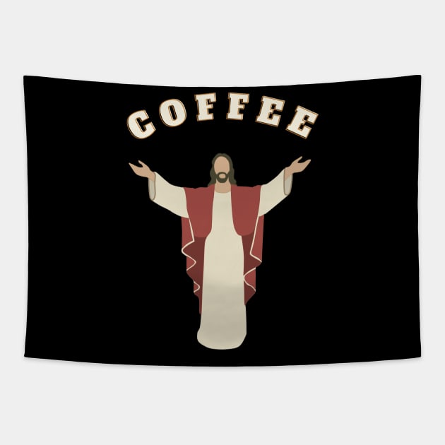 Jesus Turned Water into Wine. I Turn Coffee into Energy Tapestry by cap2belo