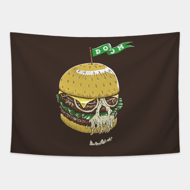 Doom Burger Tapestry by bpannell