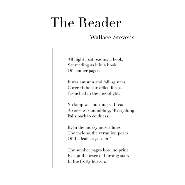 The Reader by Wallace Stevens by wisemagpie