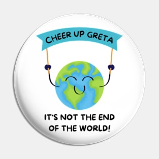 Funny Earth Day Greta Thunberg Pin