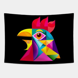 Funky Rooster Tapestry