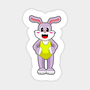 Rabbit Swimming Swim suit Magnet