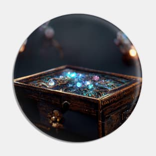 Crystal Magical Jewelry Box Pin