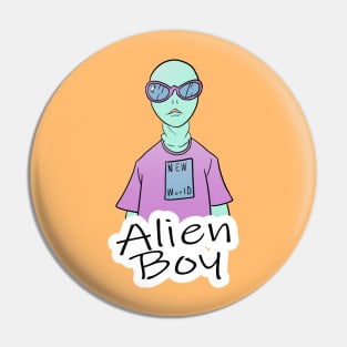 alien boy Pin