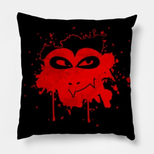 Vampire Paint Splat Pillow