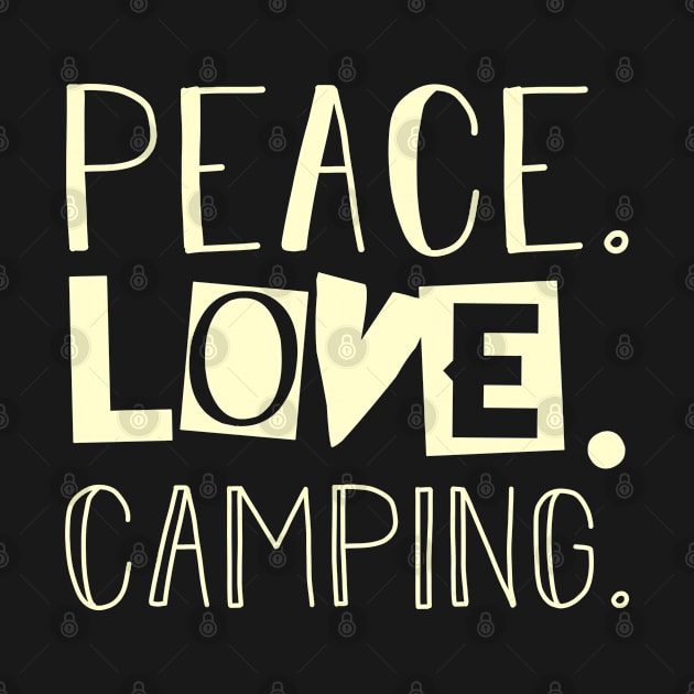 Peace love camping. Mom gift . Perfect present for mother dad friend him or her by SerenityByAlex