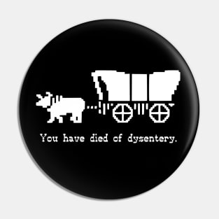 You have died of dysentery Pin