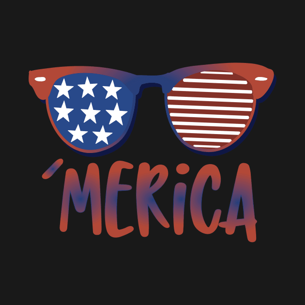 'Merica American Flag Sunglasses by sugarveryglider