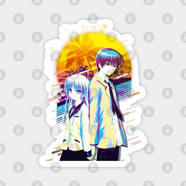 Yuzuru Otonashi and Kanade Tachibana Magnet by 80sRetro