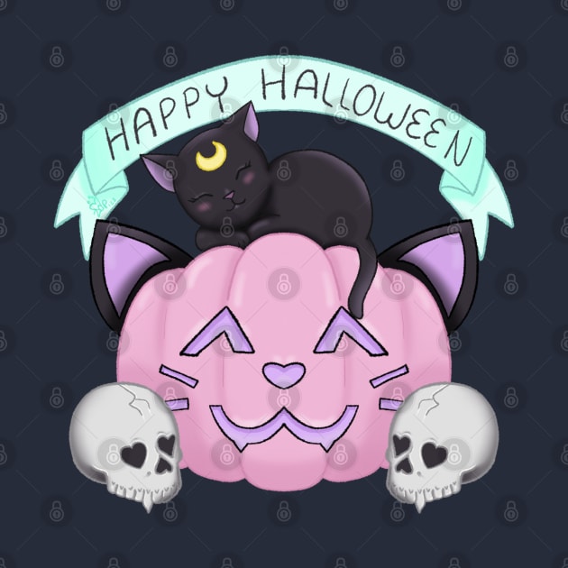 Cat-kin and her Friends, Halloween 2022 Design by ZombieCheshire