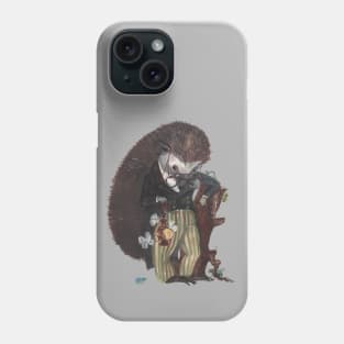 Hedgehog entomologist Phone Case