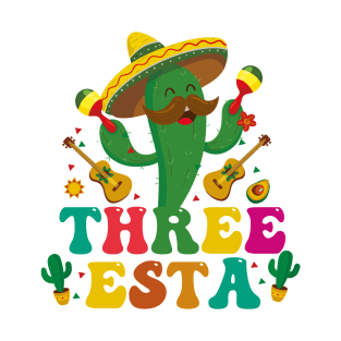 Let's Three-esta Mexican 3rd Birthday Party cinco de mayo theme three esta T-Shirt