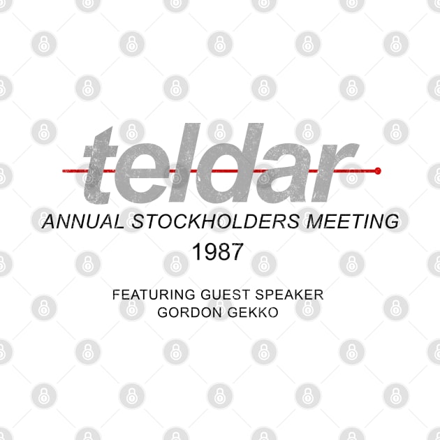 Teldar Annual Stockholders Meeting 1987 - featuring guest speaker Gordon Gekko by BodinStreet