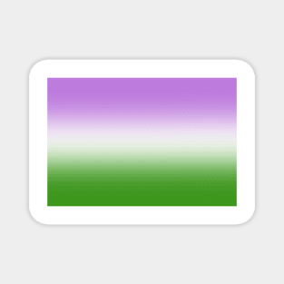 Genderqueer Pride Flag Gradient Magnet