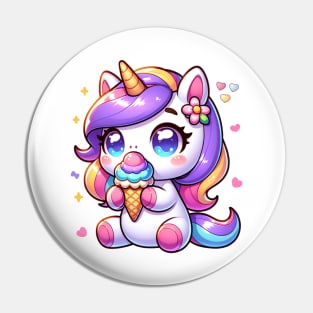 Unicorn Ice Cream Dreams Pin