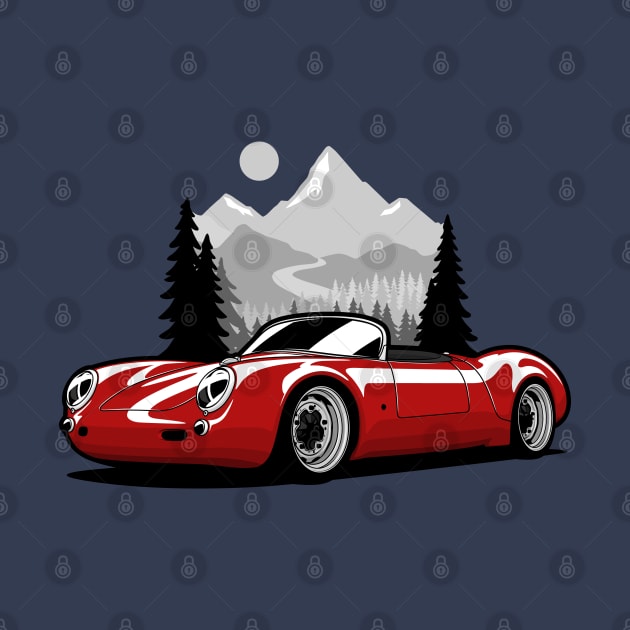 Red 550 Spyder Vintage by KaroCars