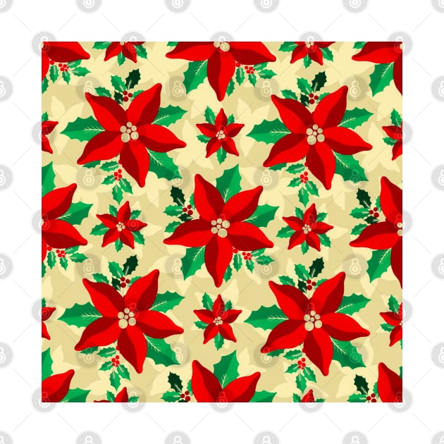 Christmas Floral Pattern by TheSkullArmy