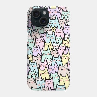 Cat Party - Pastel Phone Case