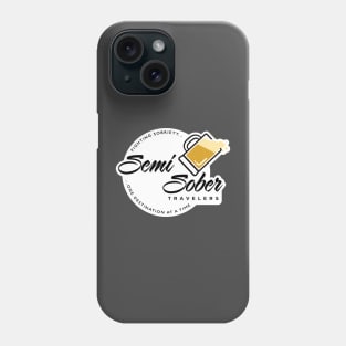 Semi Sober Travelers Beer design with solid background Phone Case