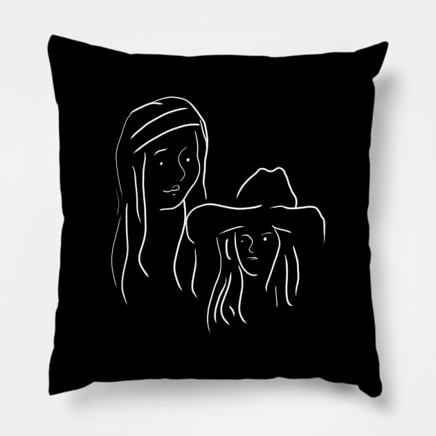 Judith & Michonne Pillow by criss leontis