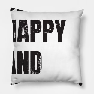 black happy and married Pillow