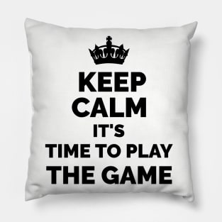 Keep Calm It's Time To Play The Game - WWE Triple H inspired Pillow